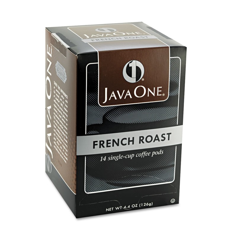 Java One 30800 Coffee Pods, French Roast, Single Cup, 14/Box