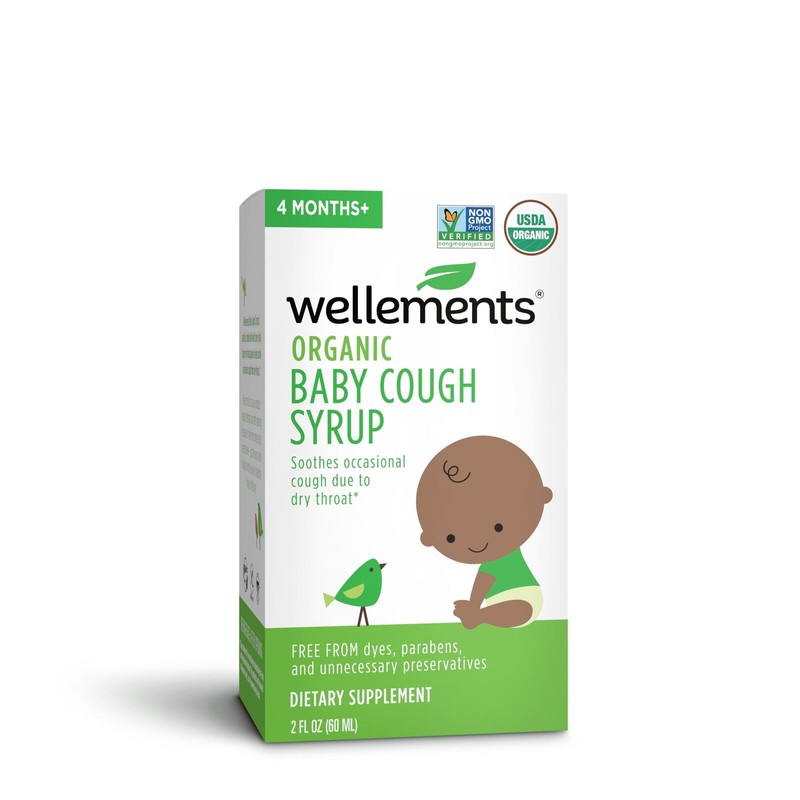 Wellements Organic Baby Cough and Mucus Syrup, 2 fl oz