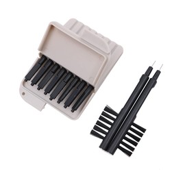 WANGCL Hearing Aid Wax Protector Dustproof Earwax Protector Filter Compatible with OTICON Hearing Aid Accessories 2mm Hole 8Pcs/Box + 2Pcs Brush