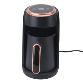 TOPINCN 600W Elektrische Automatische Türkische Kaffeemaschine, Effiziente Schnelle Heizung aus Rostfreiem Stahl Türkischer Kaffeemaschine für Home Office -Reise 300 Ml Kapazität mit