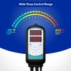 Digital Temperature Controller,Dual Digital Temperature Controlled Outlet,Thermostat Plug,greenhouse heater with