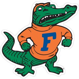 Florida Gators Large 11.5" Albert Auto Cornhole Decal