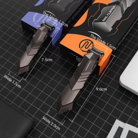 Nail Clippers Set for Men with Catcher, 2 Pack Nail Clippers Set for Fingernail and toenail, Stainless Steel Mess Free Nail Clippers of Heavy Duty, Professional Nail Cutter Trimmer Set for Adult Women