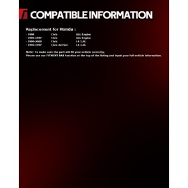 Torchbeam Alternator Compatible with 1996 1997 1998 1999 2000 Civic, 1996 1997 Civic del Sol, High Output Automotive Replacement for 31100PEJ004, 06311PEJ505RM, AHGA44, 13649