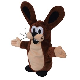 Hand Puppet Animal Hand Puppets 37 cm Original The Little Mole, Brown Rabbit, Animal Figure Theatre Doll, Hand Toy Doll for Children, Boys, Girls, Plush