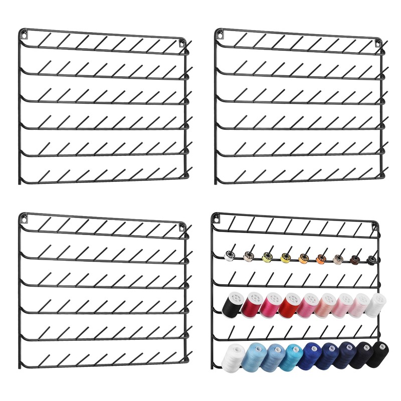 YBING Thread Holder Wall 54 Spools Sewing Thread Rack Wall