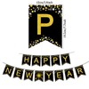 Nenluny Happy New Year Banner Gold Glitter 2025 New Years