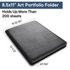 OOWOLF Padfolio with Clipboard Portfolio Binder for Resume, Legal Document,