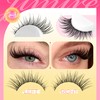 Wispy Lash Clusters Natural Cat Eye Cluster Eyelash Extensions 176Pcs