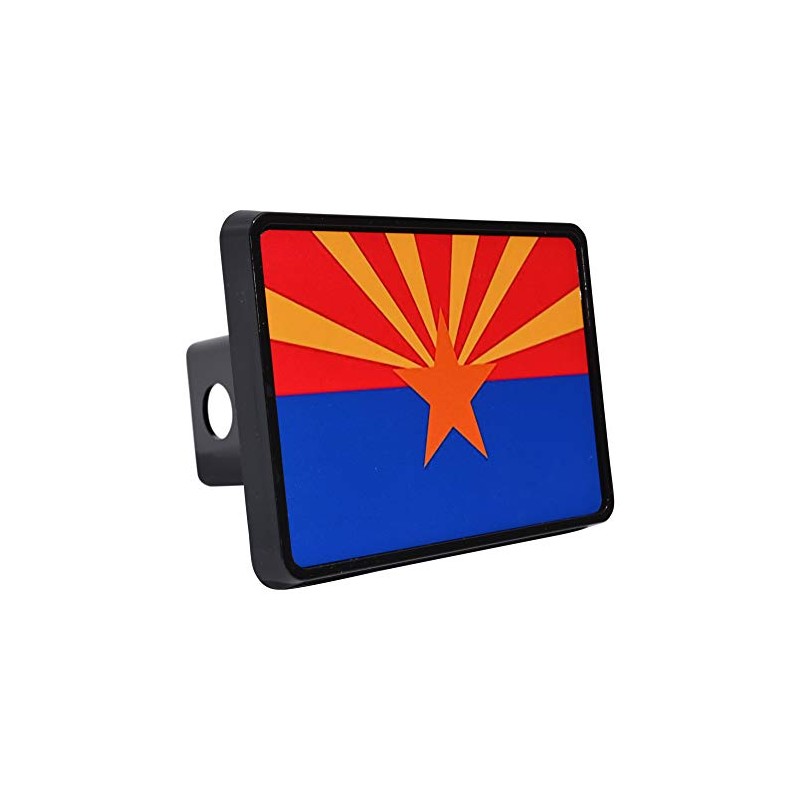 Rogue River Tactical Arizona State Flag Trailer Hitch Cover Plug