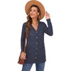 GRECERELLE Cardigan for Women Open Front Button Down Ribbed Knit
