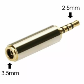 Unbranded/Generic Gold 3.5mm Female to 2.5mm Male Stereo Audio Headphone Jack Adapter Converter US