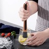2Pcs 8 Inch Stainless Steel Muddler with Grooved Nylon Head,