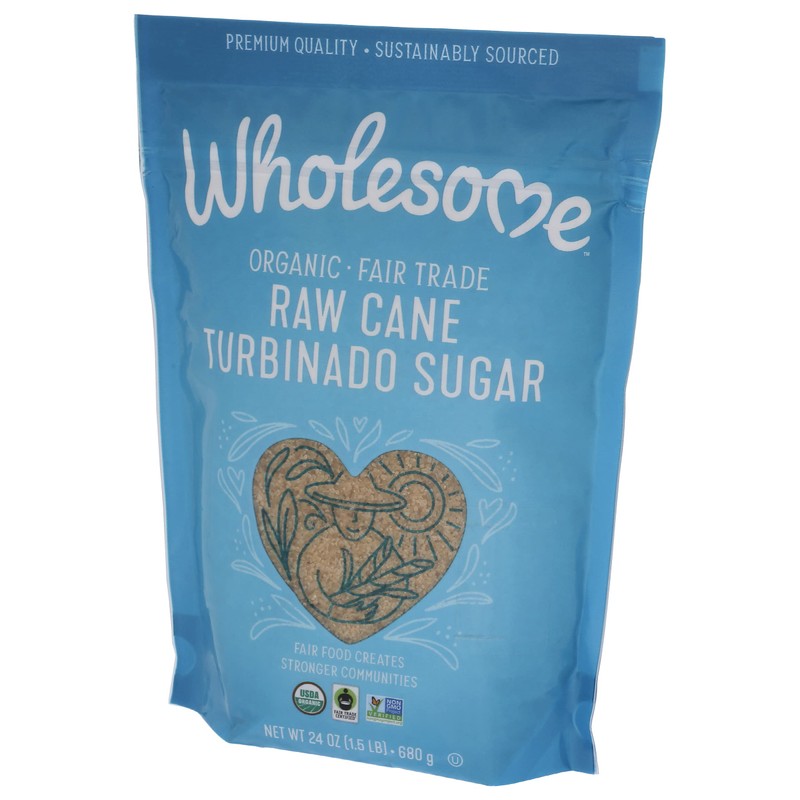 Wholesome Organic Raw Cane Turbinado 24oz, 1-Pack