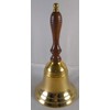 8.5"(H) 4"(D) Solid Brass Bell Quality Wooden Handle Bell Perfect