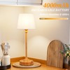 Kakanuo Cordless Table Lamps Rechargeable Set - 2 Pack Wooden