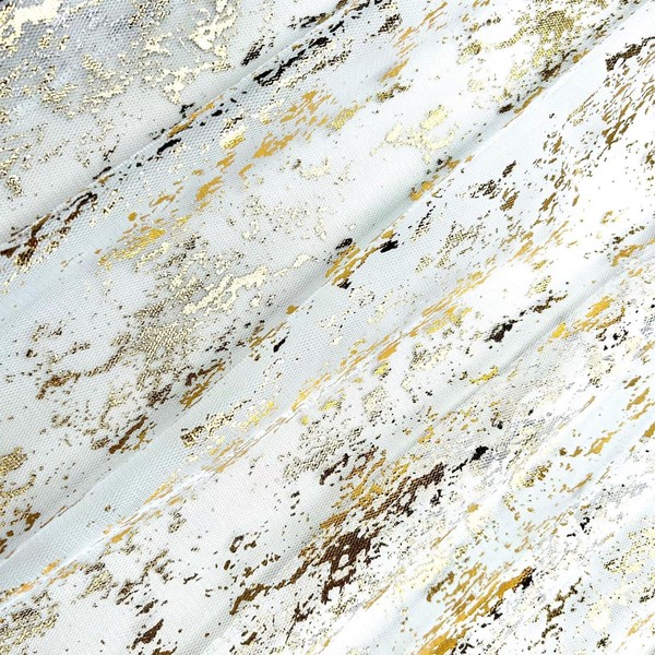 Zcbzbn Gold Table Flag, Glittering Table Decoration Birthday Gauze, Transparent