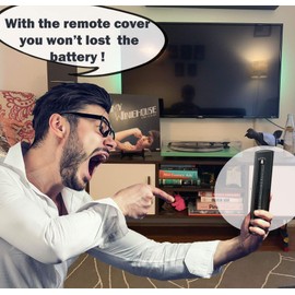 Firestick Remote Cover, Firestickremote TV Remote Universal Remote Case Skin Sleeve with Lanyard Red