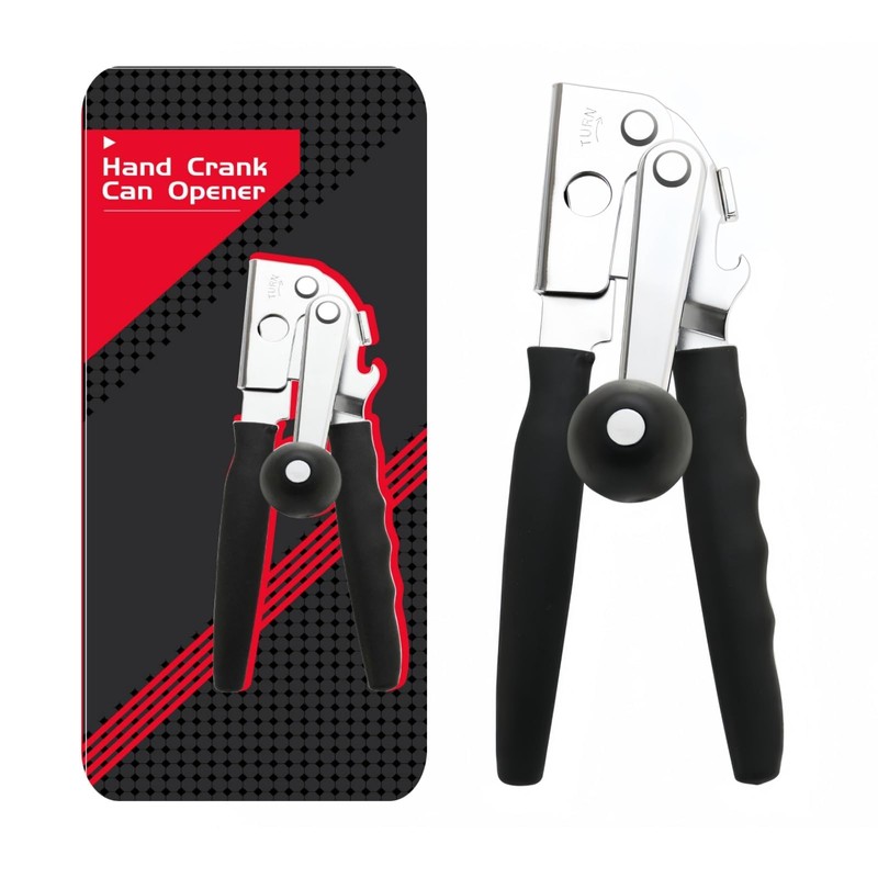 JIWYMFE Heavy Duty Manual Can Opener, Smooth Safe Edge, Magnetic