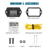 Runleader Digital LCD Tach/Hour Meter, Snap-in Mounting Design for Garden