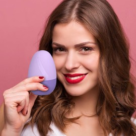 Ice for Face,Facial Tightening Massager - Egg Shape Face Firming Roller Ice Mold for Home Travel Morning Post-workout Spa Night Skin Care Routine