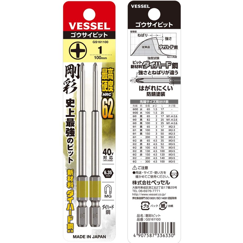 Vessel Single Head Gosai Drill Bits