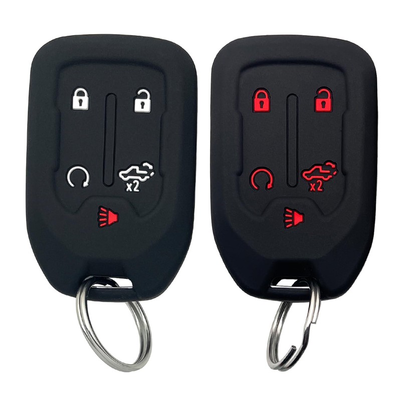 Key Fob Cover for Chevy GMC Accessories 5 Button Smart