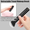 JILIER Makeup Brush Kabuki Face Brushes Retractable Travel Blush Kabuki