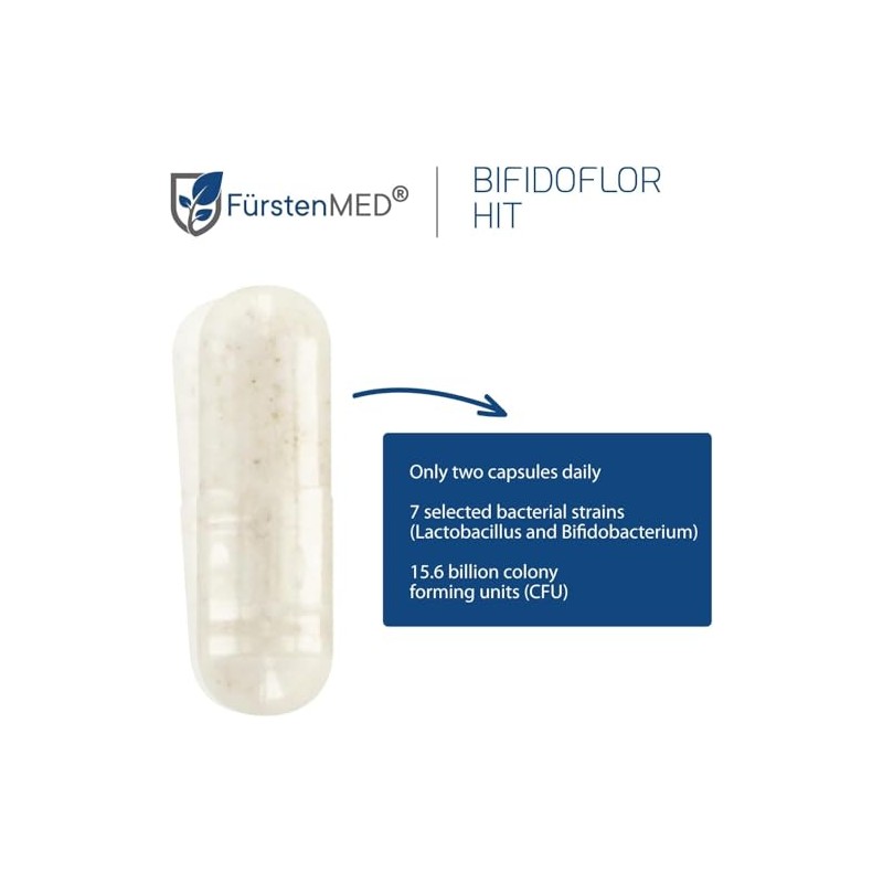 FürstenMED- Suplemento probiótico Bifidoflor HIT Lactobacillus Salivarius, Gasseri, Rhamnosus y