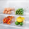 4 Pack Clear Storage Bins for Pantry Organization and Storage,