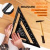 Speed Square Set, AivaToba 12 Inch/300mm Aluminum Alloy Metric Triangle