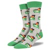 Socksmith Dumpster Fire Gray Heather 10-13 (Men's Shoe Size 7-12.5)