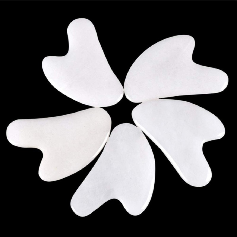 Lovionus89 Scraping Facial Massage Tools, Crystal Jade Guasha Stone Board