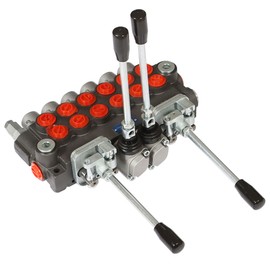 ALL-CARB 6 Spool 11 GPM Hydraulic Directional Control Valve Hydraulic Valve Double Acting Valve 3625 PSI SAE Ports for Small Tractors Tractors Loaders Log Splitters