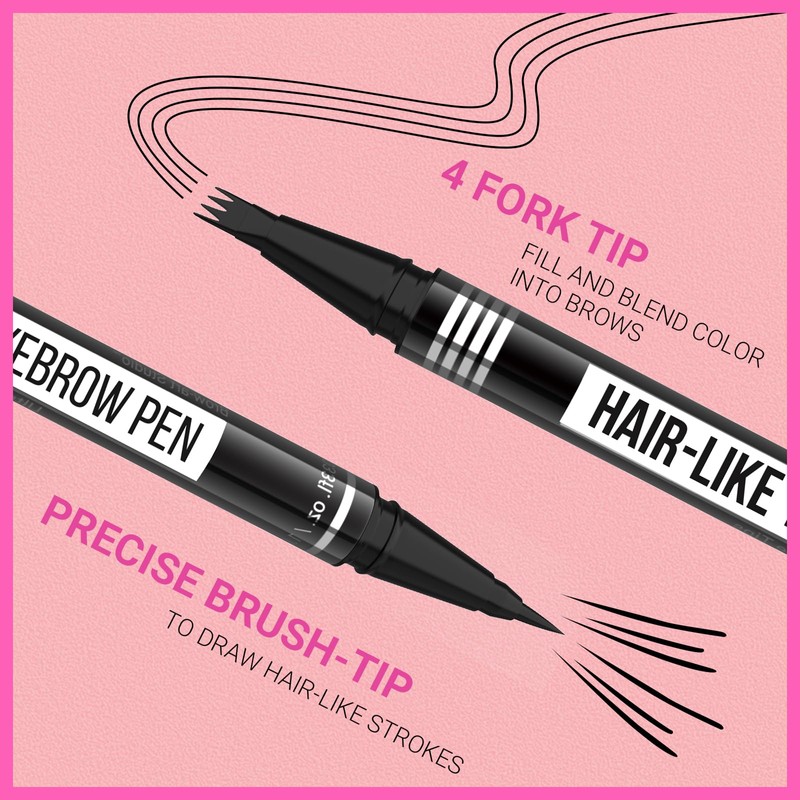iMethod Microblading Eyebrow Pencil - Eyebrow Pencil 2-in-1 Dual-Ended Eyebrow