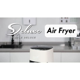 Simple Deluxe Air Fryer 1700W 6.34Qt with Digital Display Timer for Oil Less or Low Fat Cookin