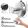 DGYB Suction Cup Hooks - Set of 4 Chrome No