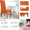 Odot Orange Chair Covers, Dining Chair Covers Set of 2,