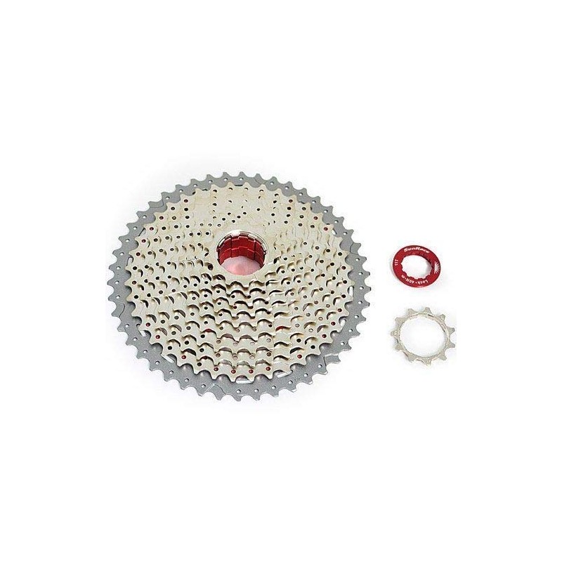 SunRace CSMX8 Wide Ratio Cassette 11-46T, 11 Speed, Silver, XTE1380