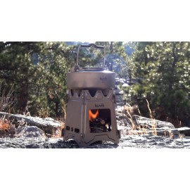 Kuvik Titanium Wood Stove - Ultralight and Compact Stove for Backpacking