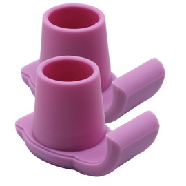 Magicorange Walker Glide Skis, 2 Pcs Universal Fit Walker ski Glides,Easy to Use Rubber Walker Glides,Walker Feet Replacement (Pink)