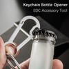 Keychain Bottle Opener, Carabiner Key Chain Clip Hook with Key
