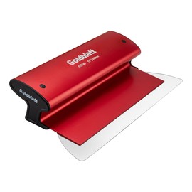 Goldblatt 12 Inch Drywall Skimming Blade, 0.3mm Stainless Steel Blade, Aluminum Body - Rigid Lightweight Drywall Knife with End Caps, Ergonomic Grip, for Mud, Repair Plaster Wall