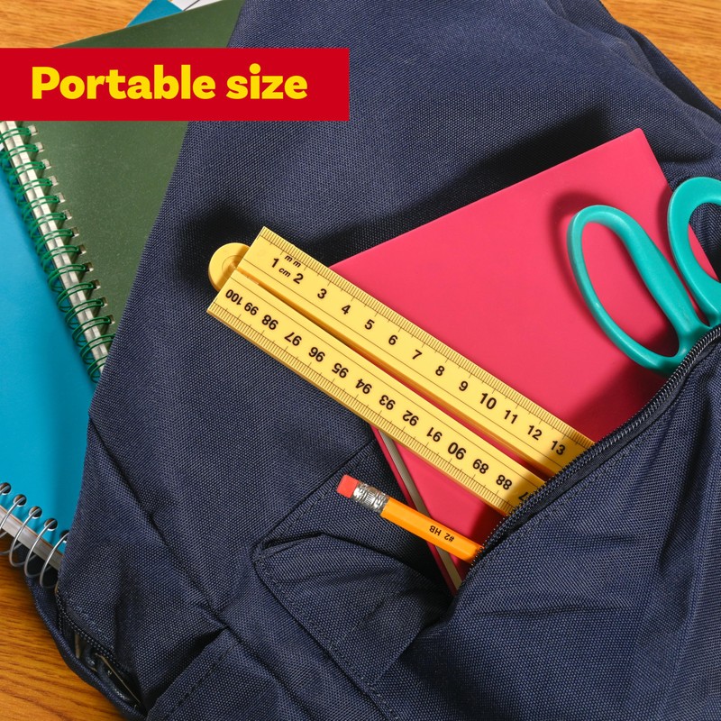 Learning Advantage Folding Meter Stick | Measure in Inches, Centimeters,