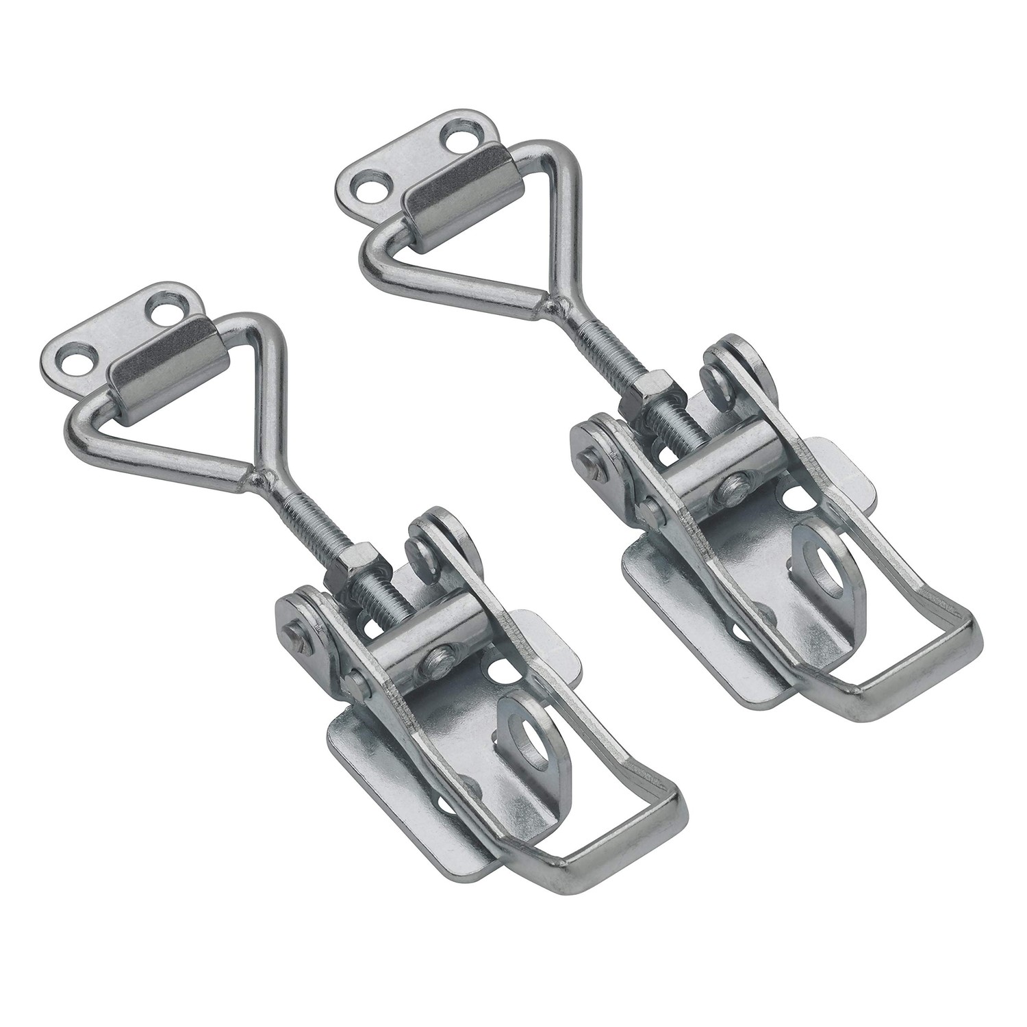 FT-Germany Set of 2 Adjustable Tension Latches with Hooks Made of Steel ...