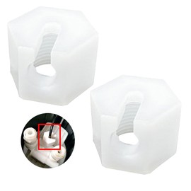 Amazleer Set of 2 Replacement Nuts for SodaStream, Accessories for Crystal 1.0 & 2.0, CO2 Hose Connection, Perfect for Leak-free Connection (2)