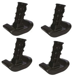 Auaurly 4 PCS Walker Ski Glides 4302 for EZ Fold-N-Go Walker and Able Life Space Saver Walker, Durable Mobility Aid Glide for Stability, Black