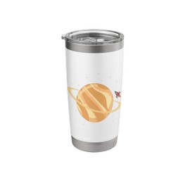 Space Exploration Craft Near Saturn Rings Stainless Steel Insulated Tumbler