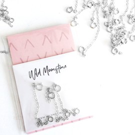 Necklace Bracelet Extender Chain 3pc Set - 2", 3", 4" - Sterling Silver, 14k Gold Filled, 14k Rose Gold Filled (Sterling Silver)