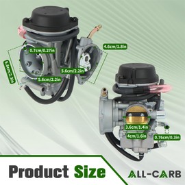 Carburetor Carb Replacement for Kawasaki KFX400 2003-2006 Replacement for Suzuki Quadsport Z400 LTZ400 2003-2008